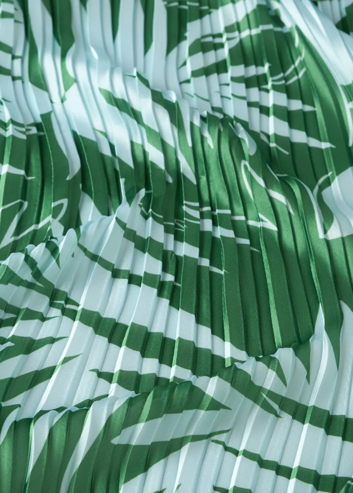 Foulard plissé stampato