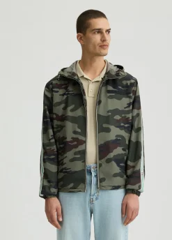 Giacca a vento camouflage