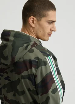 Giacca a vento camouflage
