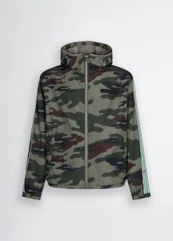 Giacca a vento camouflage