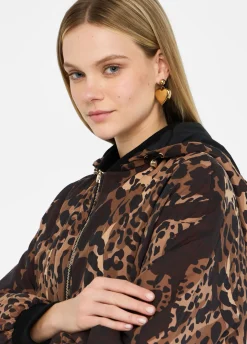 Giacca animalier in nylon