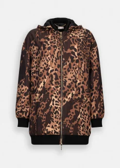Giacca animalier in nylon