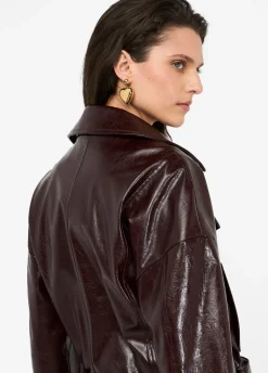 Giacca biker glossy