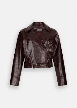 Giacca biker glossy