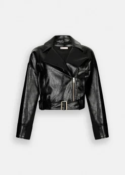 Giacca biker glossy