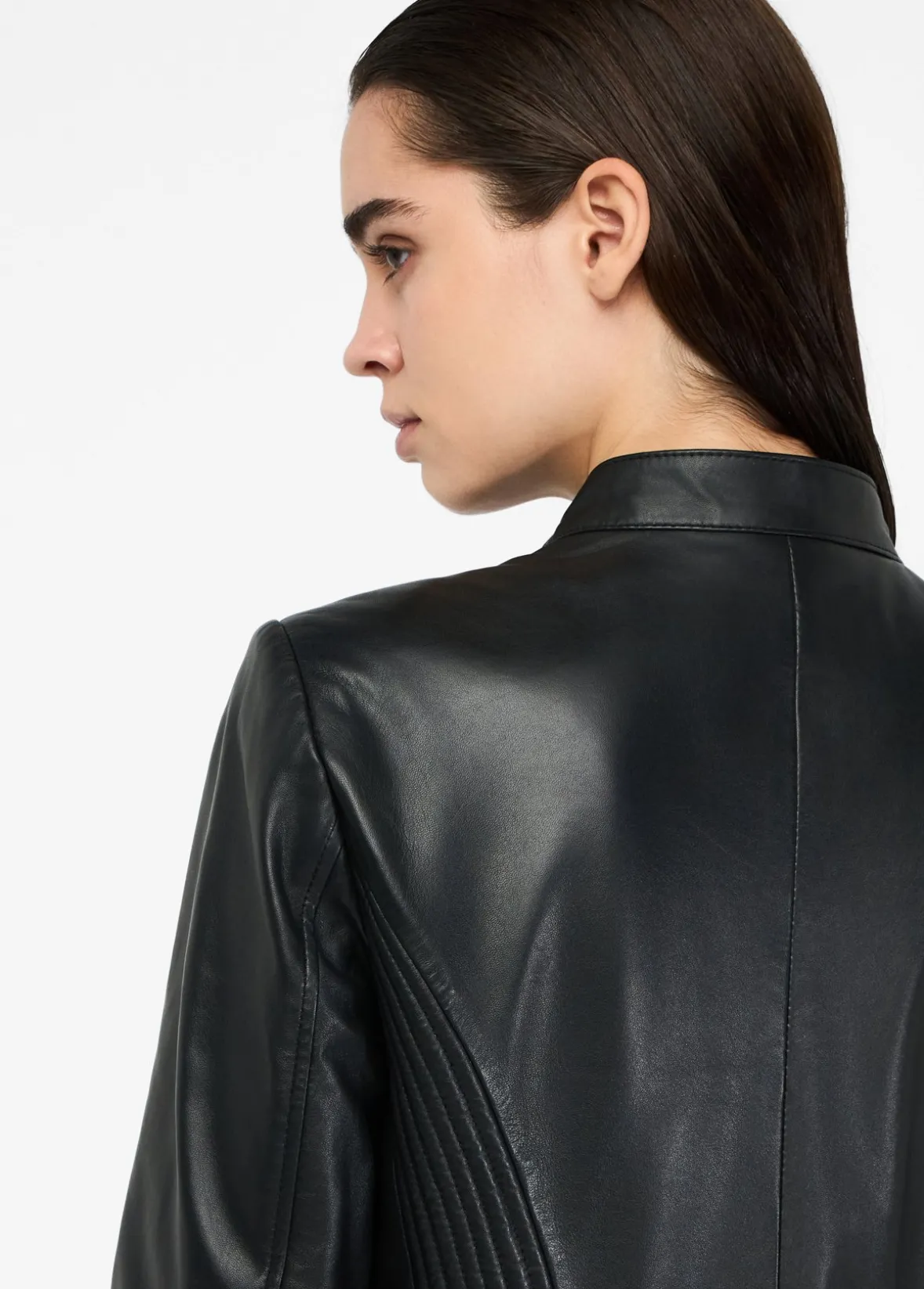 Giacca biker in pelle