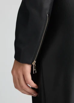 Giacca biker in pelle