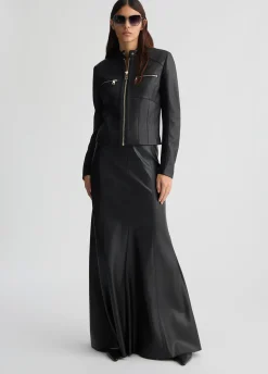 Giacca biker in pelle