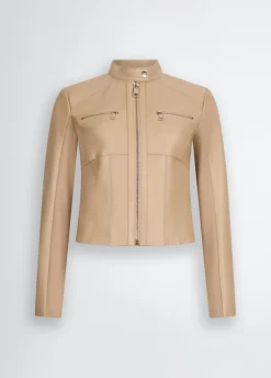 Giacca biker in pelle