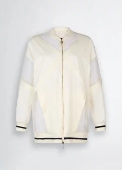 Giacca con zip e logo