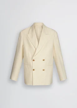 Giacca doppiopetto 100% lino
