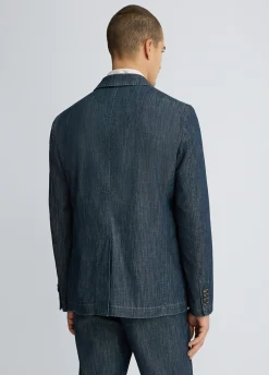 Giacca in denim chambray