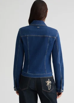 Giacca in denim con strass