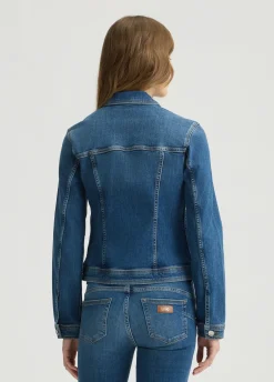 Giacca in denim con zip