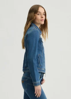 Giacca in denim con zip