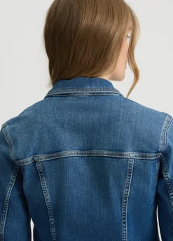 Giacca in denim con zip