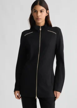 Giacca in jersey con zip