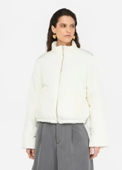 Giacca in nylon trapuntato e maglia