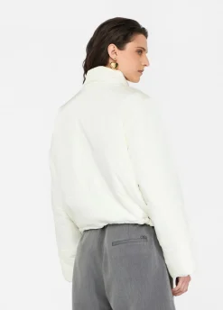 Giacca in nylon trapuntato e maglia