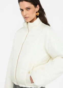 Giacca in nylon trapuntato e maglia