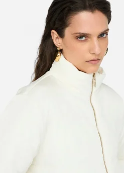 Giacca in nylon trapuntato e maglia