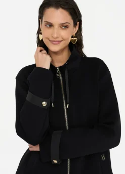 Giacca in scuba e nylon