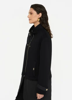 Giacca in scuba e nylon