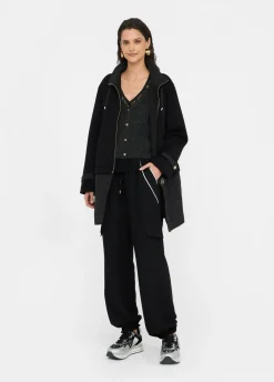 Giacca in scuba e nylon