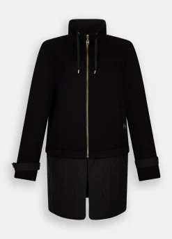 Giacca in scuba e nylon