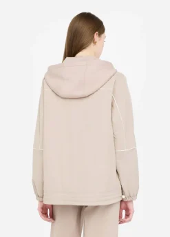 Giacca in scuba e nylon