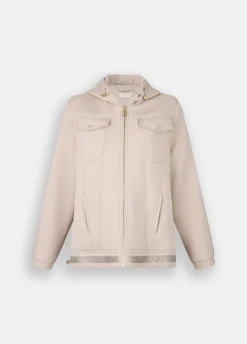 Giacca in scuba e nylon