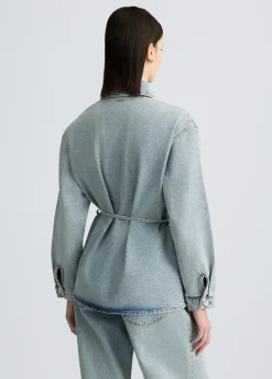 Giacca overshirt in denim