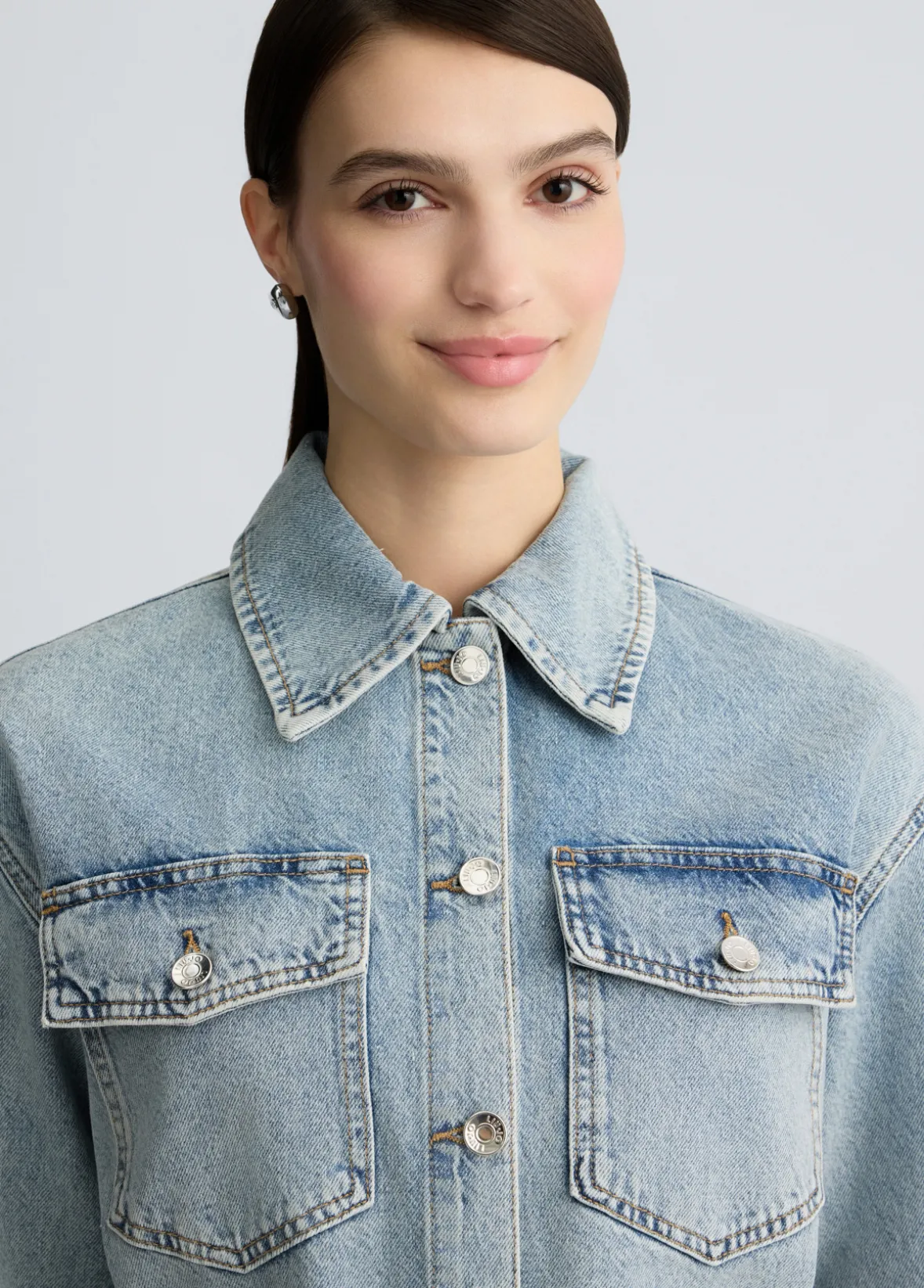 Giacca overshirt in denim