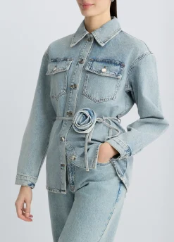 Giacca overshirt in denim