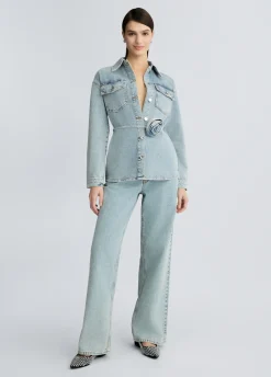 Giacca overshirt in denim