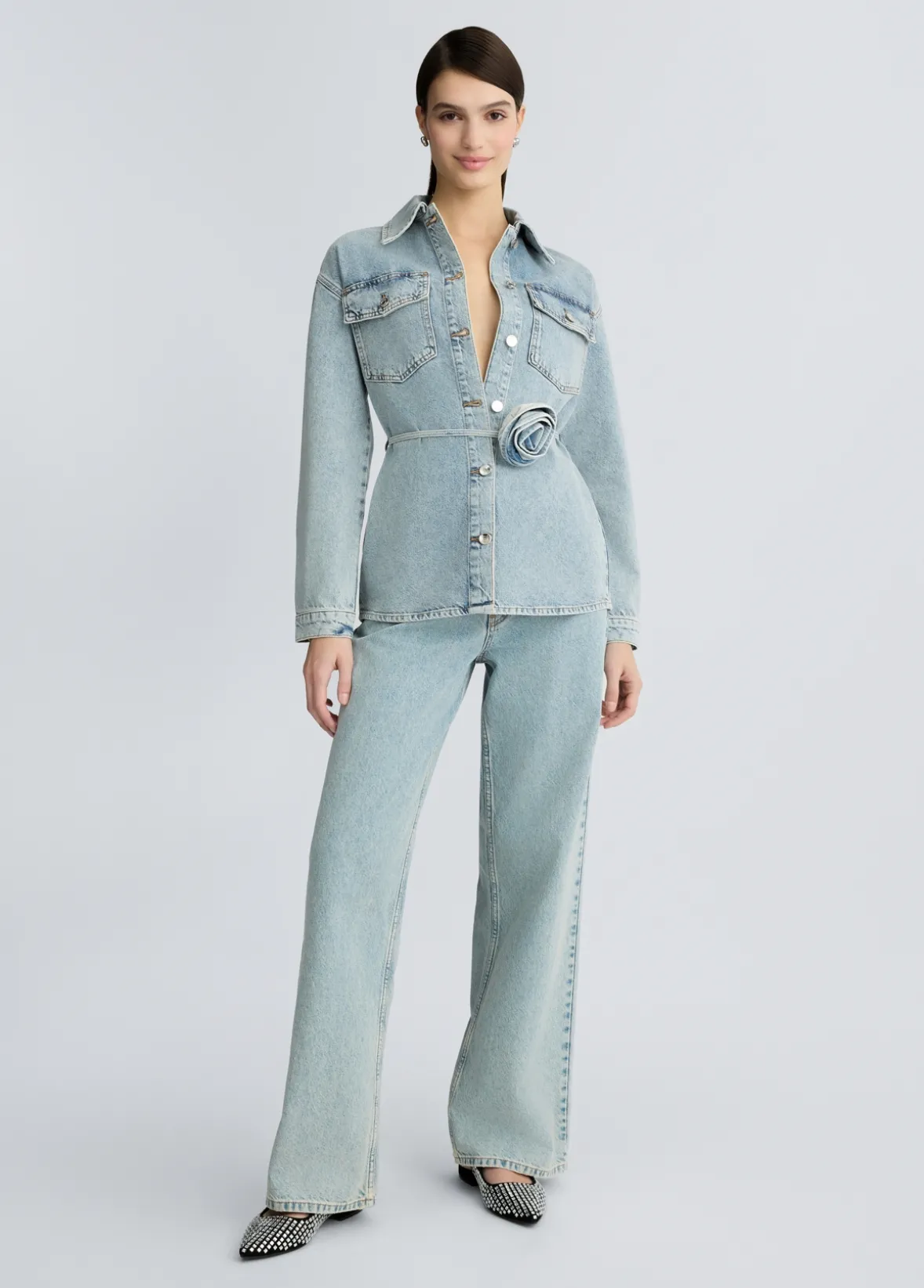 Giacca overshirt in denim