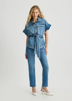 Giacca overshirt in denim
