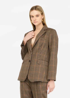Giacca oversize a quadretti