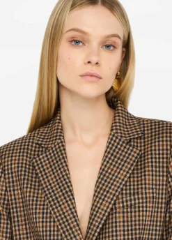 Giacca oversize a quadretti