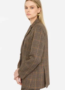 Giacca oversize a quadretti