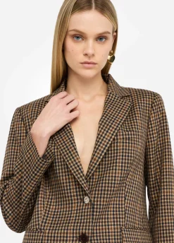 Giacca oversize a quadretti