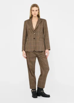 Giacca oversize a quadretti
