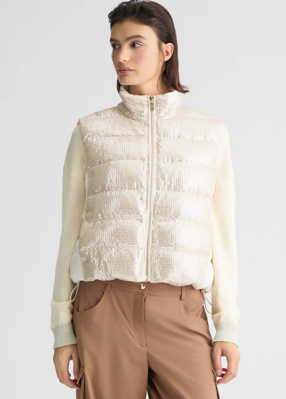 Gilet con paillettes