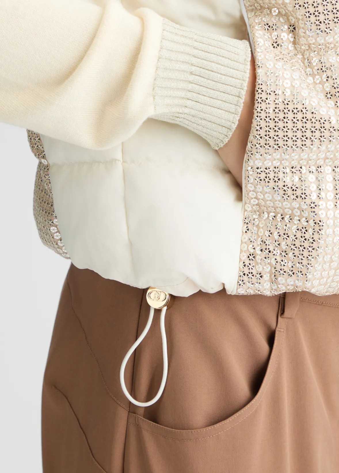 Gilet con paillettes