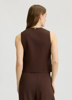 Gilet elegante in twill