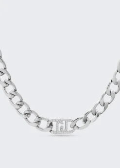 Girocollo monogram con brill