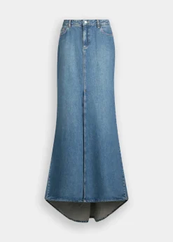 Gonna a sirena in denim