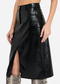 Gonna cinque tasche glossy