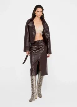 Gonna cinque tasche glossy