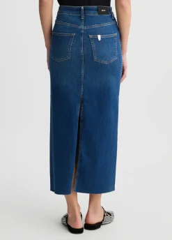 Gonna in denim con borchie